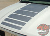 Hood View of White 2018 Ram Power Decals POWER TRUCK 2009-2018 2019