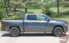 Profile of Grey 2020 Dodge Ram 1500 Side Decals RAM EDGE 2019 2020 2021 2022 2023 2024
