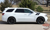 Front View of 2020 Dodge Durango Hood Decals DOUBLE BAR 2011-2025