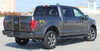 Rear angle view of 2017 Ford F150 Center Decals BORDERLINE 2015 2016 2017