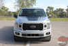 Front  View of 2019 F150 Hood Decal Package SPEEDWAY HOOD 2015-2020