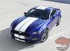 Front View of Center Racing Stripes for Mustang STALLION 2015 2016 2017