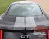 Rear View of 2017 Ford Mustang FADED RALLY Racing Stripes 2015-2016-2017