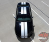 Top View of 10 Inch Wide Racing Stripes for Mustang THUNDER 2013-2014