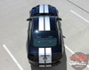 Top View of 2013-2014 Ford Mustang Racing Stripes Decals THUNDER KIT