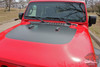 Front View of 2019 Jeep Wrangler Hood Graphics SPORT HOOD 2018-2020 2021 2022 2023 2024
