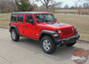 Front View of 2019 Jeep Wrangler Hood Graphics SPORT HOOD 2018-2020 2021 2022 2023 2024