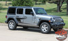 Side View of Jeep Wrangler Side Stripes ADVANCE SIDE KIT 2018-2026