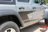 Side View of 2019 Jeep Wrangler Side Stripes ADVANCE SIDE KIT 2018-2020 2021 2022 2023 2024