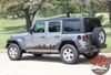 Side View of Jeep Wrangler Side Decals SCAPE SIDE KIT 2018-2026