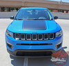 Front view of 2019 Jeep Compass Hood Decal BEARING HOOD 2017-2020 2021