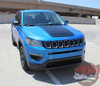 Front view of 2018 Jeep Compass Hood Graphics BEARING HOOD 2017-2025