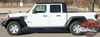 Side of white PATRIOT : Jeep Gladiator Side Vent Star Vinyl Graphics Decal Stripe Kit for 2020-2026