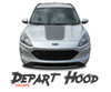 Ford Escape DEPART Center Hood Vinyl Graphics Decal Stripe Kit for 2020 2021