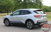 Profile Rear View of NEW DESIGN! Ford Escape Stripes DEPART ROCKER 2020-2024