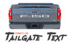 2021-2026 Ford F-150 TAILGATE TEXT Decals Stripes Vinyl Graphic Kit fits 2021-2026