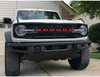 2021-2026 Ford Bronco Full Size GRILL LETTER DECALS Front Grill Name Text Decals Stripes Vinyl Graphics (MCG-8331)