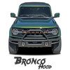 2021-2026 Ford Bronco Full Size Hood Decals BRONCO HOOD Stripes Vinyl Graphics Kit (MCG-8242)