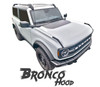 2021 2022 Ford Bronco Full Size Hood Decals BRONCO HOOD Stripes Vinyl Graphics Kit (MCG-8242)