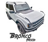 2021-2026 Ford Bronco Full Size Hood Decals BRONCO HOOD Stripes Vinyl Graphics Kit (MCG-8242)