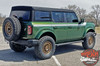 2021 2022 2023 2024 Ford Bronco Full Size Side Door Decals CINCH Stripes Vinyl Graphics Kit (MCG-8243)