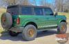 2021-2026 Ford Bronco Full Size Lower Rocker Panel Door Decals HORSESHOE Stripes Vinyl Graphics Kit (MCG-8292)
