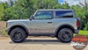 2021-2026 Ford Bronco Full Size Upper Side Door Decals WANDERER Stripes Vinyl Graphics Kit (Graytones)