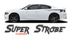 Dodge Charger SUPER STROBE Side Body Vinyl Graphic Decals and Stripe Kit for 2015 2016 2017 2018 2019 2020 2021 2022 2023 (MCG-8721)