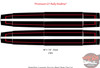 Ford Mustang GT Over the Top Racing Stripes PREMIUM GT RALLY Hood Roof Trunk Decals Vinyl Graphics Kit 2024 2025 (REDLINE)