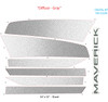2022 2023 2024 2025 Ford Maverick Hood Decals DIFFUSE Stripes Vinyl Graphics Kit (MCG-9759)