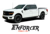 Ford F-150 FP700 Performance Gloss Black or Bronze Body Door Stripes Vinyl Graphic ENFORCER Decals Kit fits 2021-2026 (MCG-9818)