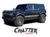 Ford Bronco Full Size Side Door Decals CHATTER Stripes Vinyl Graphics Kit (MCG-10028)