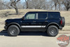 Ford Bronco Full Size Side Door Decals CHATTER Stripes Vinyl Graphics Kit