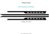 Ford Bronco Full Size Side Door Decals PLATEAU HEAVY Stripes Vinyl Graphics Kit (MCG-10383)