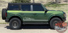 Customer Photo and Side View of Ford Bronco Full Size Side Door Decals SERENE Stripes Vinyl Graphics Kit