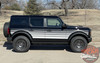 Ford Bronco Full Size Side Door Decals SUNSETTER XL MONO Stripes Vinyl Graphics Kit