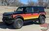 Ford Bronco Full Size Side Door Decals SUNSETTER XL YELLOW RED Stripes Vinyl Graphics Kit