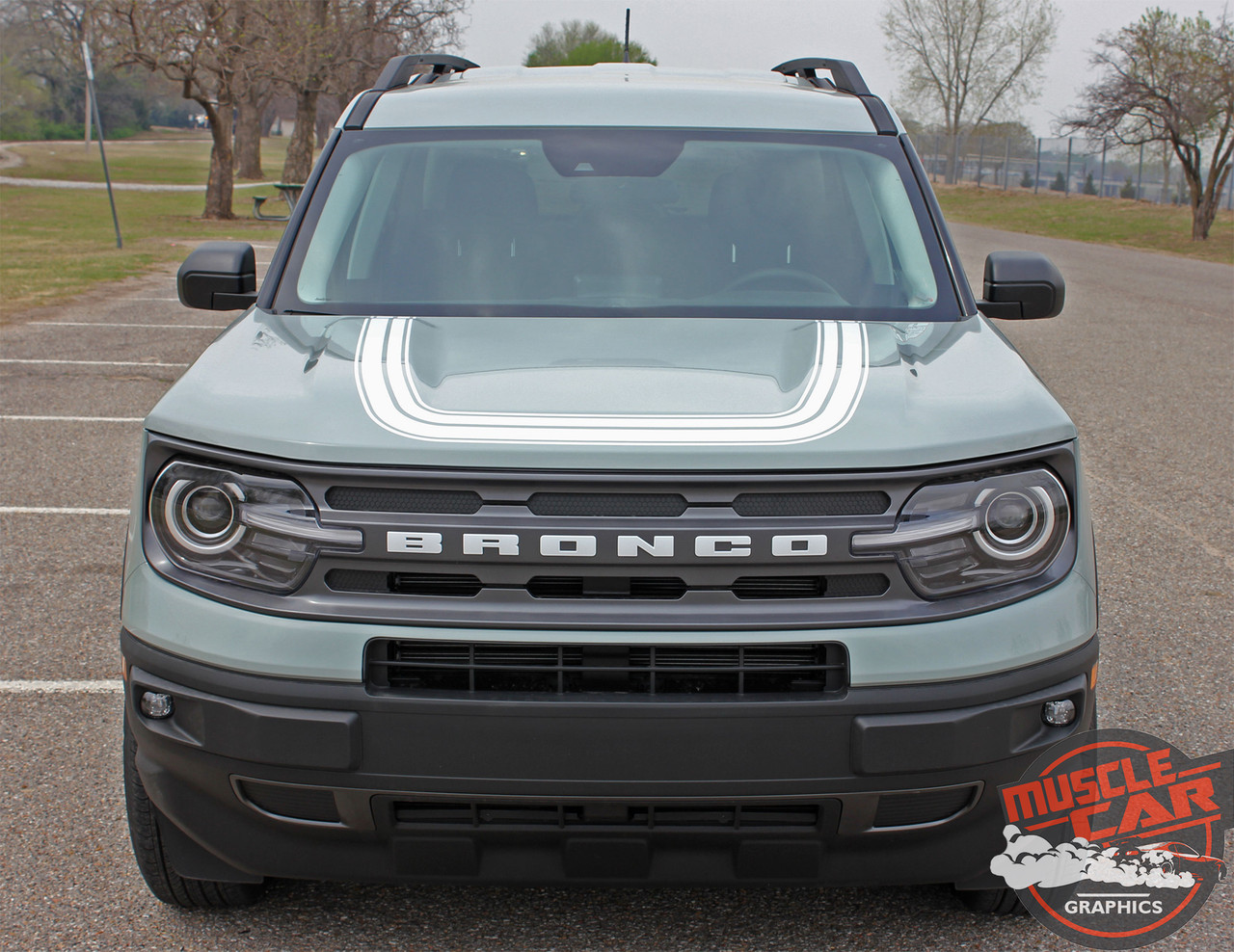 2021-up Bronco Sport Revive Explorer Retro Hood Decal Graphics Vinyl