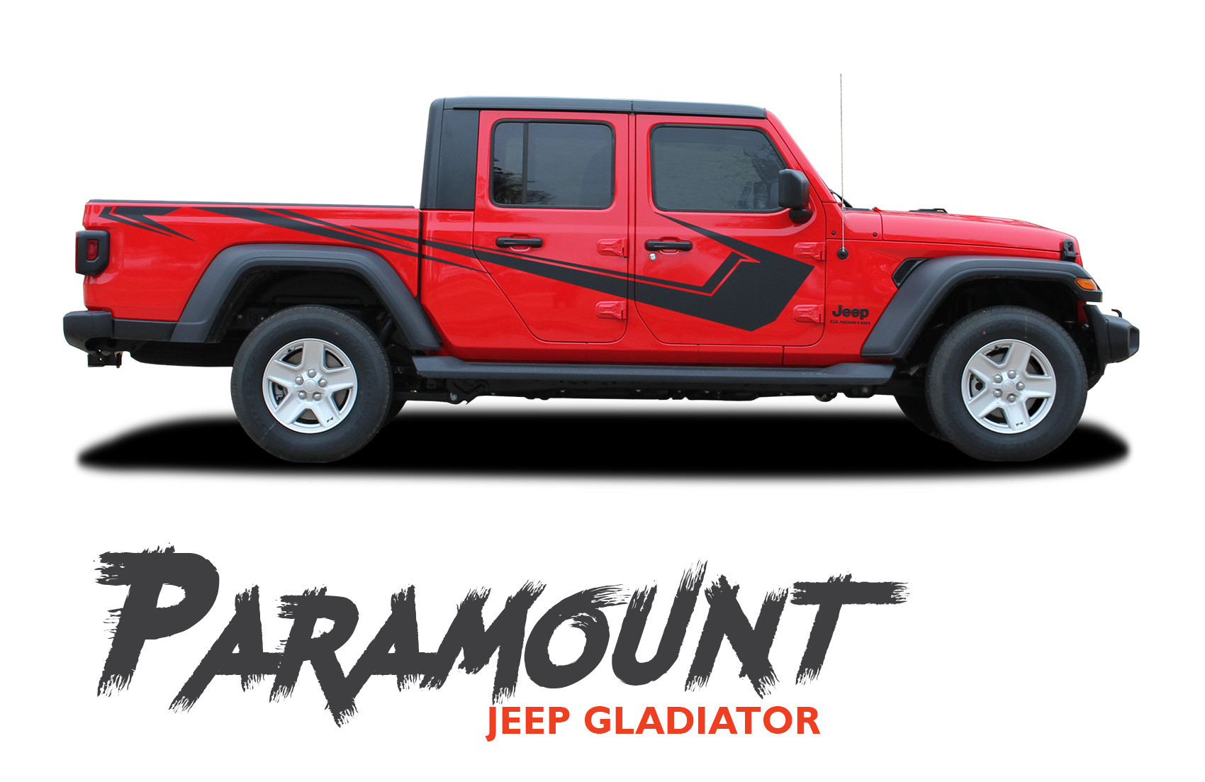 Jeep Gladiator Side Decals, Jeep Gladiator Body Stripes, PARAMOUNT