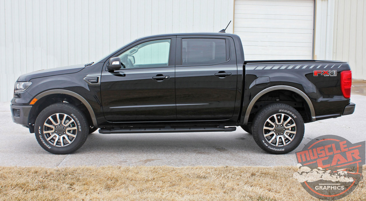2019 Ford Ranger Stripe Decals 2019 2020 2021 UPROAR SIDE KIT | MCG