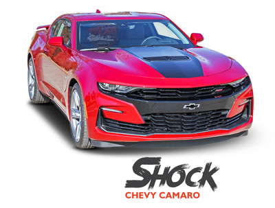 2019 2020 Chevy Camaro Center Stinger Hood Stripe SHOCK Decals Vinyl Graphics Kit 2019 2020 Chevy Camaro Center Stinger Hood Stripe SHOCK Decals Vinyl Graphics Kit