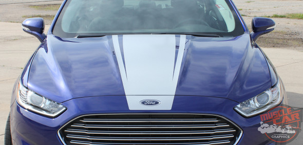Ford Fusion DAGGER Center Hood Rocker Panel Door Striping Vinyl Graphics Decals Stripe Kit 2013 2014 2015 2016 2017 2018 2019 2020