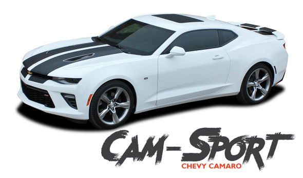 Chevy Camaro CAM-SPORT Factory OE Style Rally Racing Stripes Vinyl Graphics Kit 2016 2017 2018 SS RS V6