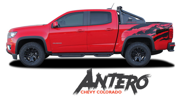 Chevy Colorado ANTERO Rear Truck Bed Accent Vinyl Graphic Decal Stripe Kit 2015 2016 2017 2018 2019 2020 2021 2022