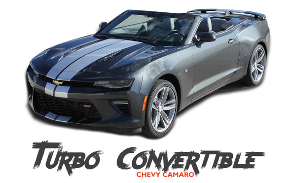 Chevy Camaro TURBO RALLY CONVERTIBLE Bumper Indy Vinyl Graphic Racing Stripes Rally Decals Kit 2016 2017 2018 SS RS V6