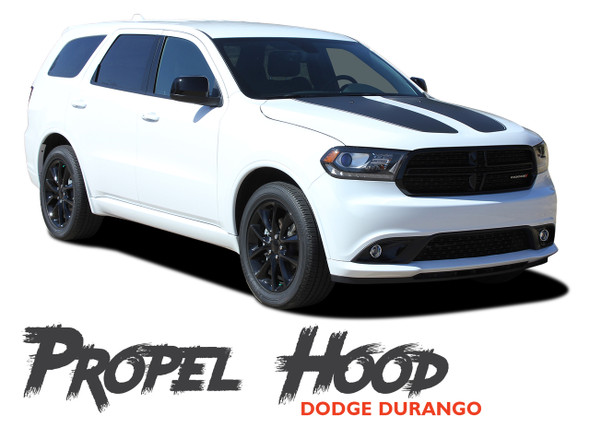 Dodge Durango PROPEL HOOD Dual Double Stripes Decals Vinyl Graphics Kit 2011-2020 2021 2022 Models