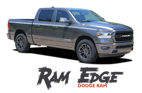 Dodge Ram EDGE Body Side Decals Door Accent Stripes Vinyl Graphics Kit 2019 2020 2021 2022 2023 2024 Models