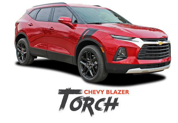 Chevy Blazer TORCH Side Fender Hood Vinyl Graphics Decals Stripes Kit 2019-2026
