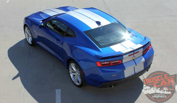 Rear full view 2018 Chevy Camaro Racing Rally Stripes TURBO RALLY 2016 2017