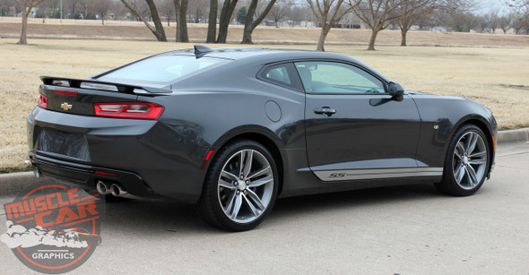 Passenger Side of Camaro Side Decals SKID ROCKER STRIPES 2016 2017 2018